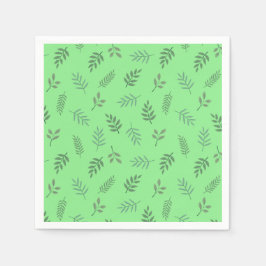Grünes Leaf Party Napkins - frischer botanischer L Serviette