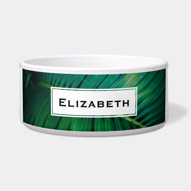 Grünes Leaf Tropenwald Foto Napf (Vorderseite)