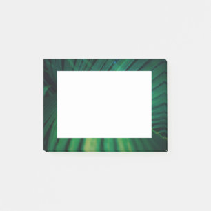 Grünes Leaf Tropenwald Foto Post-it Klebezettel