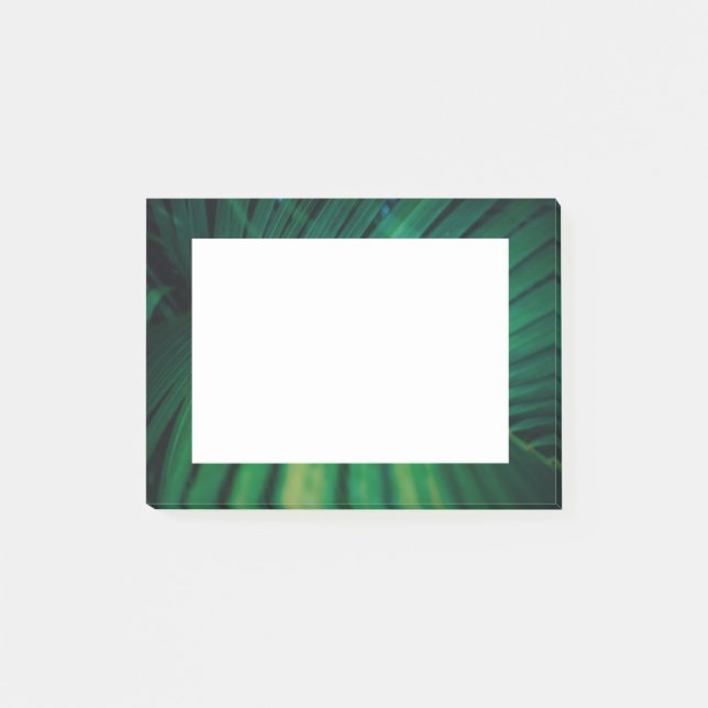 Grünes Leaf Tropenwald Foto Post-it Klebezettel (Vorderseite)