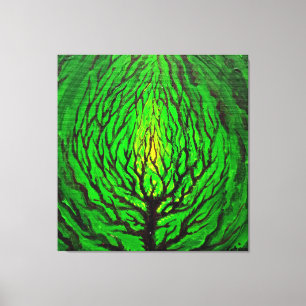 Grünes Leben Leinwanddruck