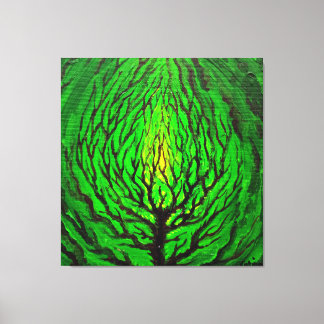 Grünes Leben Leinwanddruck