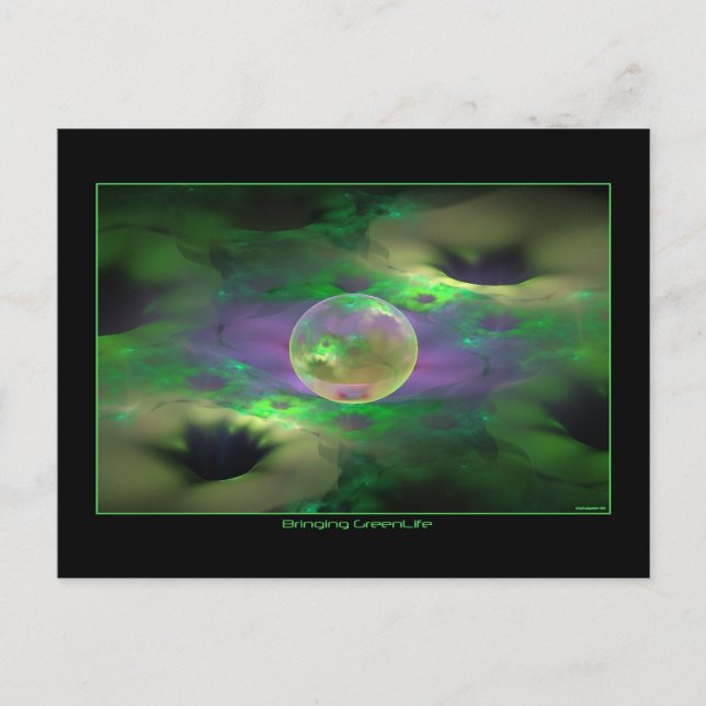 Grünes Leben Postkarte (Vorderseite)