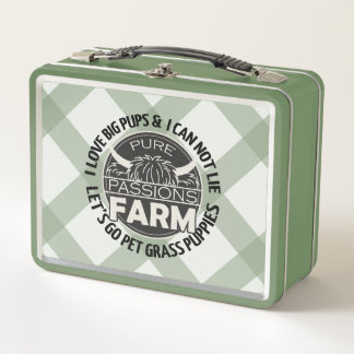 Grünes Let's Go Pet Grass Welpen Lunchbox