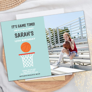 Grünes Licht Hintergrund Basketball Einladungen Fo