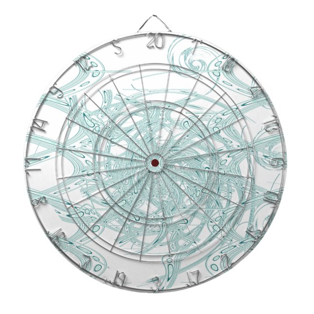 Grünes Licht in Weiß Dartscheibe (vorne)