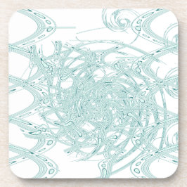 Grünes Licht in Weiß Getränkeuntersetzer