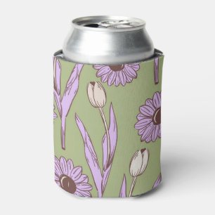 Grünes Lila Blumenwasser Botanisches Getränk Dosenkühler