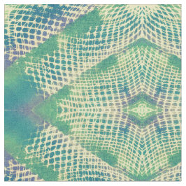 Grünes, Lila gelbes, geometrisches Gewebe Stoff