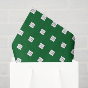 Grünes Logo Werbeverpackung für Unternehmen Seidenpapier