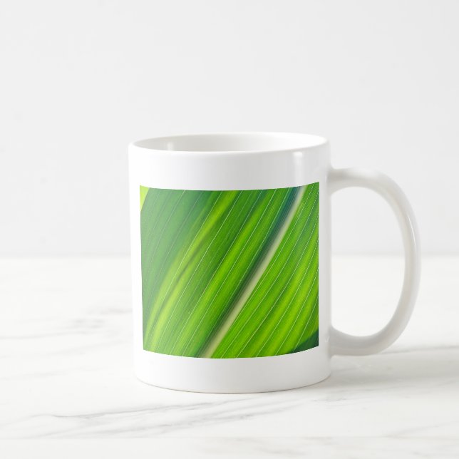 Grünes Maisblattdesign Tasse (Rechts)