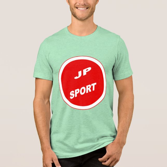 Grünes Mann-T-Shirt JAPAN SPORT Tri-Blend Shirt (Vorderseite)