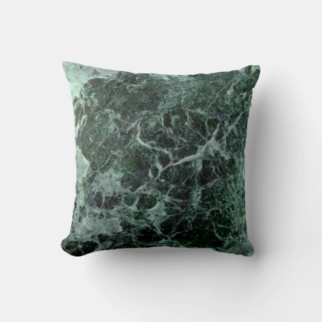 Grünes Marmorkissen Kissen (Vorderseite)