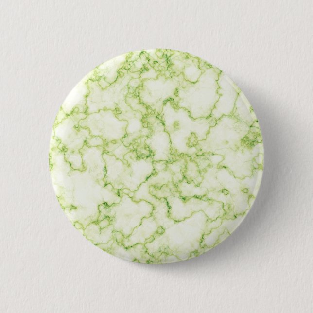 Grünes Marmormuster Button (Vorderseite)