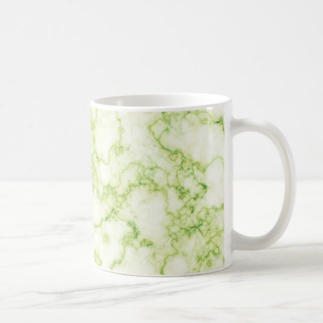 Grünes Marmormuster Tasse (Rechts)
