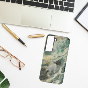 Grünes Meerwasser-Steinmuster Samsung Galaxy Hülle