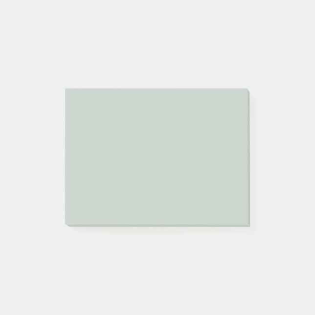 Grünes Meerwasserglas einfarbig Post-it Klebezettel (Vorderseite)