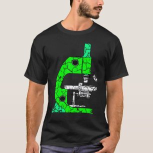 Grünes Mikroskop Wissenschaftslehrer gestresst T-Shirt