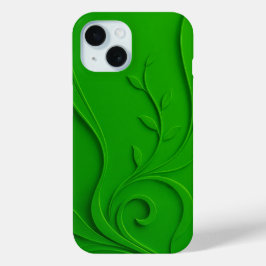 Grünes Minimal-Blatt-Design Case-Mate iPhone Hülle