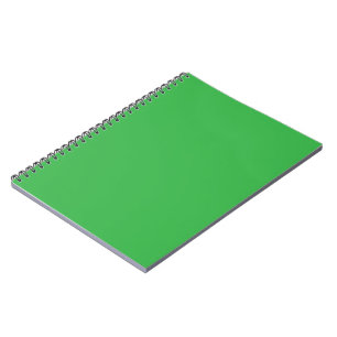 Grünes minimalistisches Spiralnotizbuch Notizblock