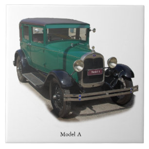 Grünes Modell Fliese