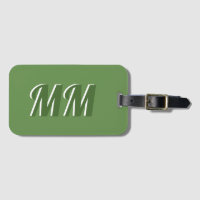 Grünes Monogramm-Lebendes erstes Gepäckstück für i