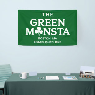 Grünes Monster Boston Green Monstah Baseball-Gesch Banner