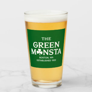 Grünes Monster Boston Green Monstah Baseball-Gesch Glas