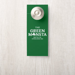 Grünes Monster Boston Green Monstah Baseball-Gesch Türanhänger