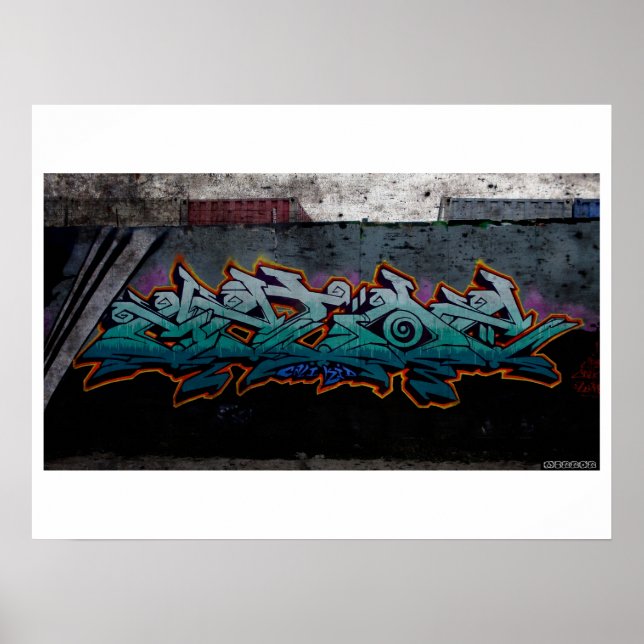 Grünes Monster Poster (Vorne)