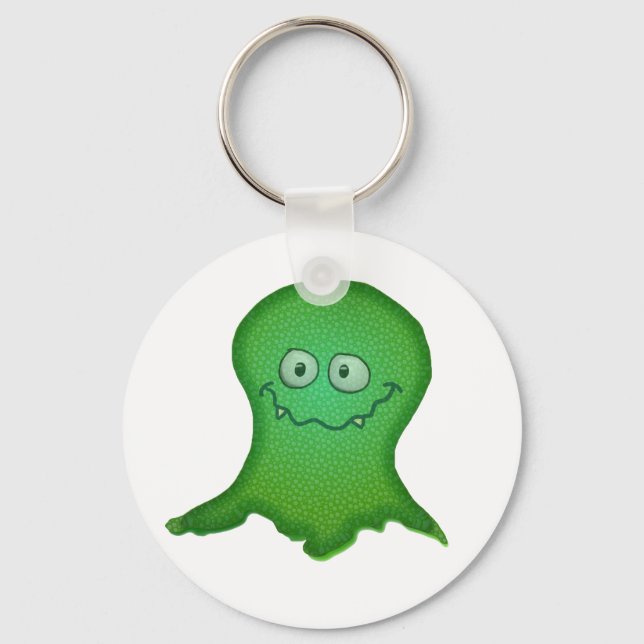 Grünes Monster Schlüsselanhänger (Vorderseite)