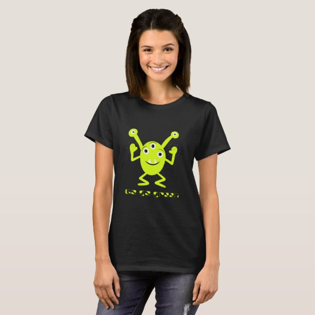 Grünes Monster T-Shirt (Vorne ganz)