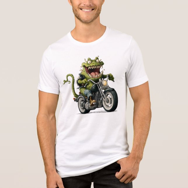 Grünes Monster Tri-Blend Shirt (Vorderseite)