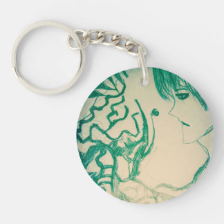 Grünes Monster Yaei Manga Animati Geist Cartoon Schlüsselanhänger