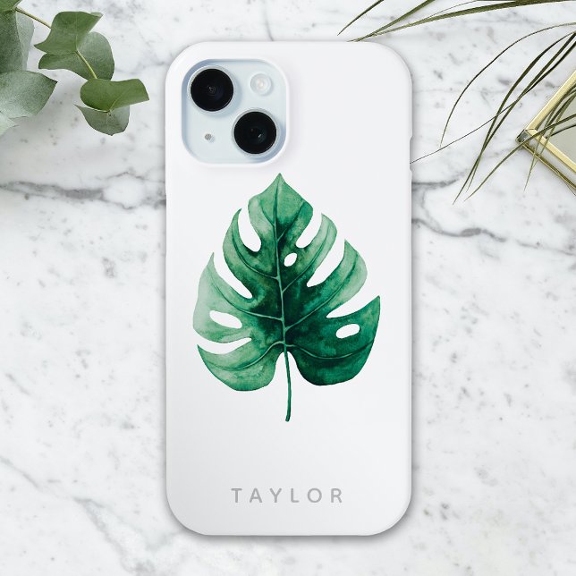 Grünes Monstera Leaf Case-Mate iPhone Hülle (Von Creator hochgeladen)