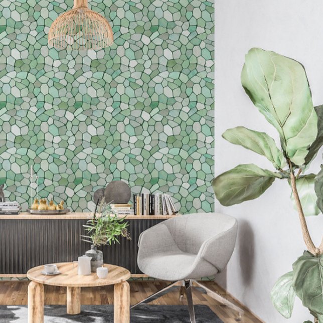 Grünes Mosaik in Weich Tapete (Von Creator hochgeladen)