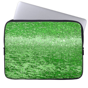 Grünes Mosaikmuster Laptopschutzhülle