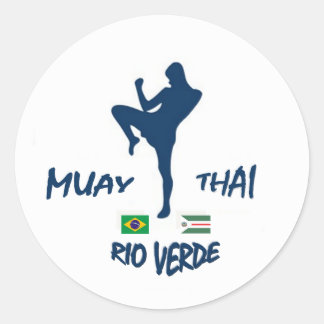 GRÜNES MUAY THAI RIO RUNDER AUFKLEBER
