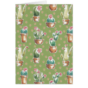 Grünes Muster des Wüsten-Blüten-Schritt-