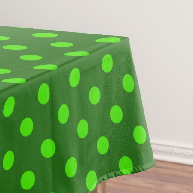 Grünes Musterdesign mit dunkelgrünen Tupfen  Tischdecke (Von Creator hochgeladen)