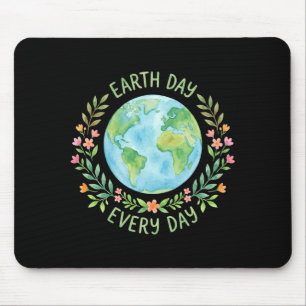 Grünes Mutter Natur Mädchen Erdentag Shirt Frauen Mousepad