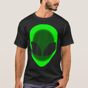 Grünes Neonalien T-Shirt