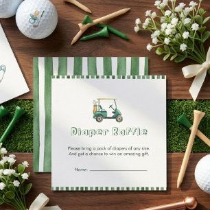 Grünes Neues im Club Golf Cart Windel Raffle Begleitkarte