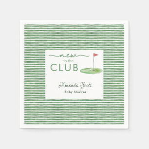 Grünes Neues im Club Golf Thema Baby Shower Serviette