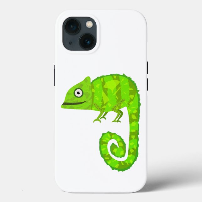 Grünes niedliches Chamäleon Case-Mate iPhone Hülle (Rückseite)