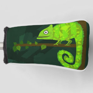 Grünes niedliches Chamäleon Golf Headcover