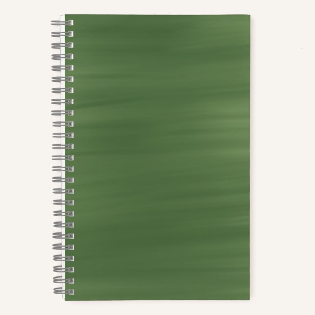 Grünes Notizbuch– Stilvolles Journal Notizbuch (Vorderseite)