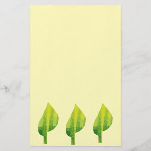 Grünes Öko Design Briefpapier