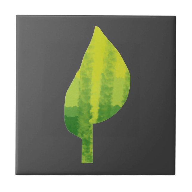 Grünes Öko Design Fliese (Vorderseite)