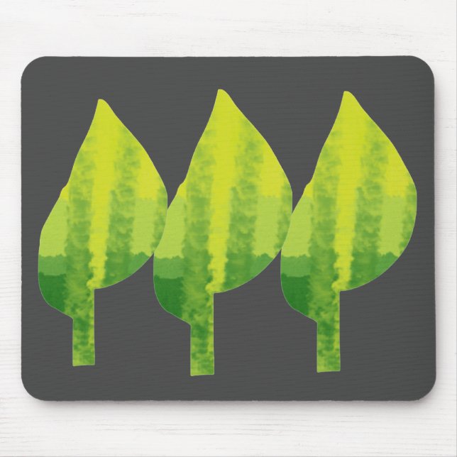 Grünes Öko Design Mousepad (Vorne)